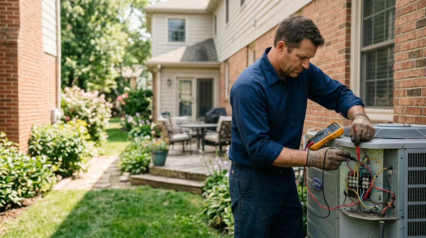 HVAC technician working near Saint Charles, IA